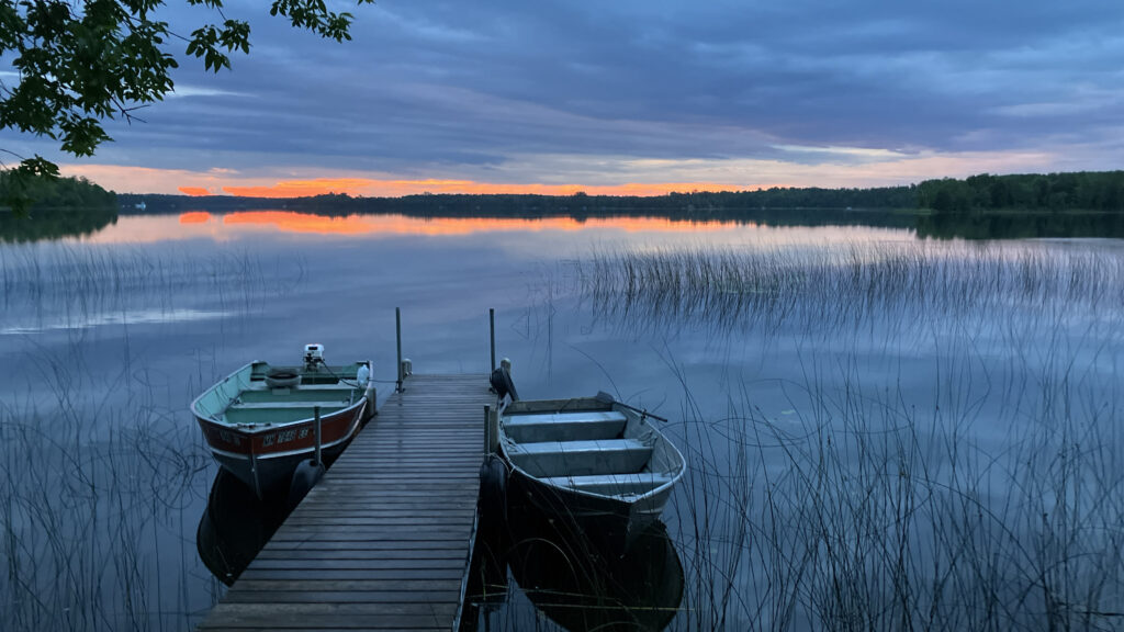 Dawn over Moose Lake Minnesota